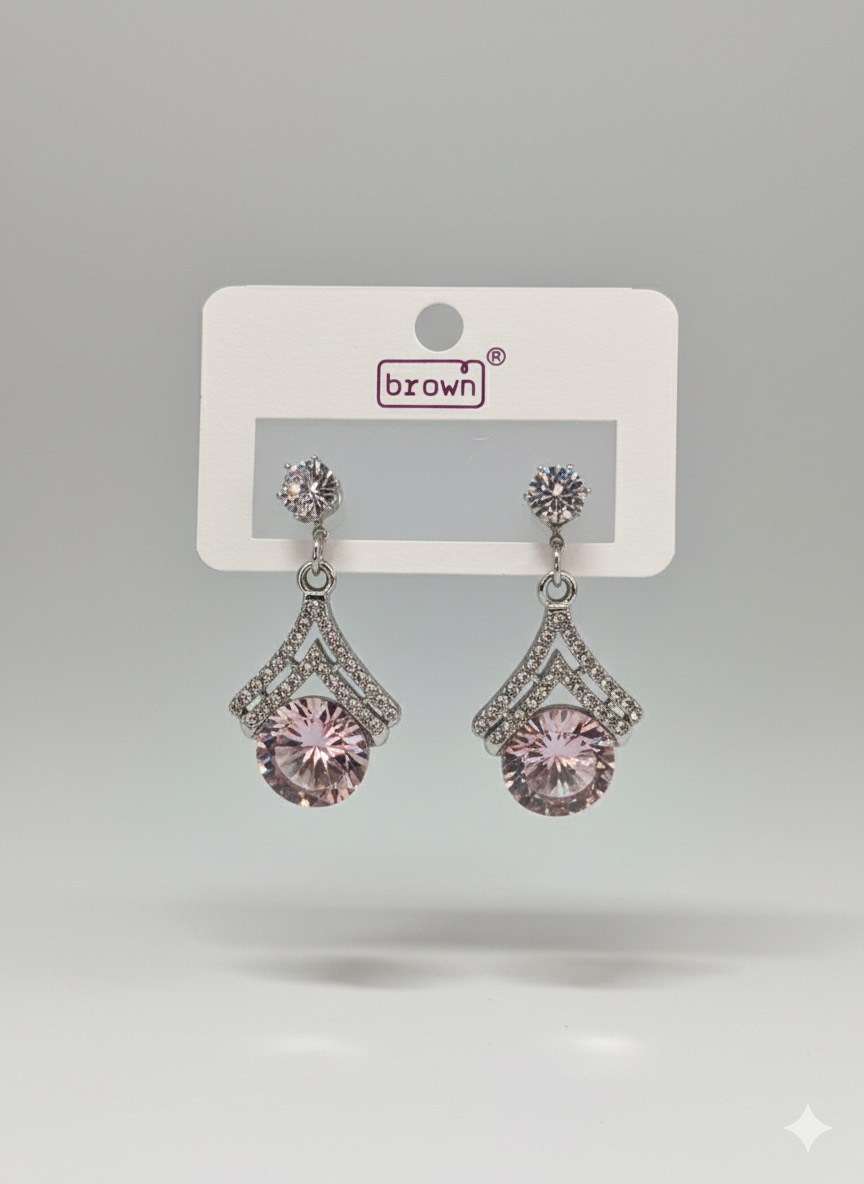 Silver-Tone Dangle Earring